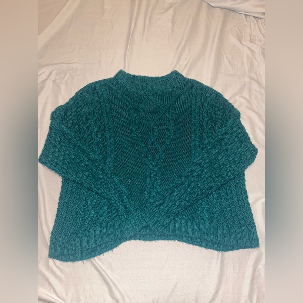 Aerie Turquoise Knit Top